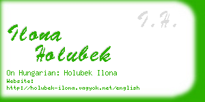 ilona holubek business card